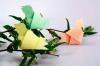 Pavasaris nāk: Making origami "Putnu uz koka" 5 minūtes