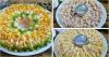 4 salāti recepte ar vistu Jaungada galda